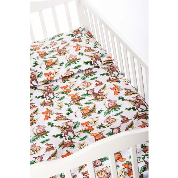 Patalynė kūdikiams 135x100 "Forest family"  