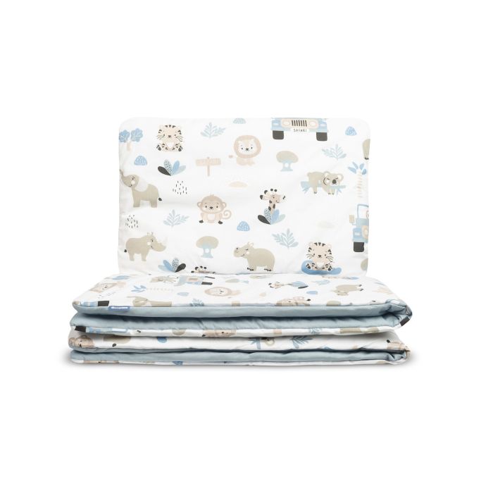 Patalynė kūdikiams su užpildu 135x100 "Zoo jeans" 