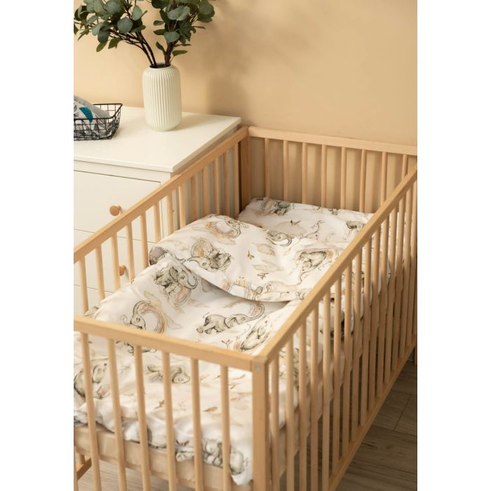 Patalynė kūdikiui 135x100 "Cosy clouds" + paklodė 120x60 