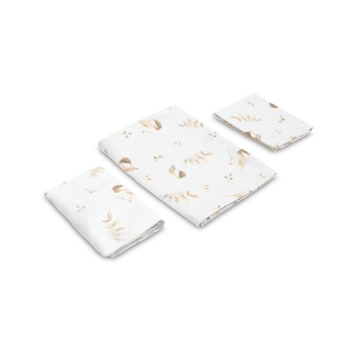 Patalynė kūdikiui 135x100 "Birds" + paklodė 120x60 