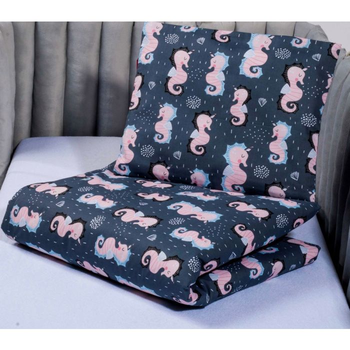 Patalynė kūdikio lopšiukui 80x70cm "SEAHORSE" 