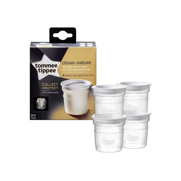 Piena uzglabāšanas trauciņš Tommee Tipppee 60 ml 4 gab