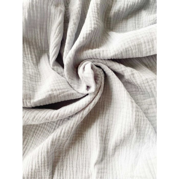 Muslino paklodė su guma "Soft as a cloud" - grey