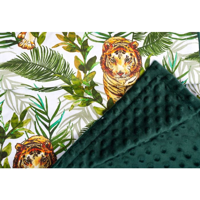 Pledas kūdikiui "Tiger" 100x75cm  žalias