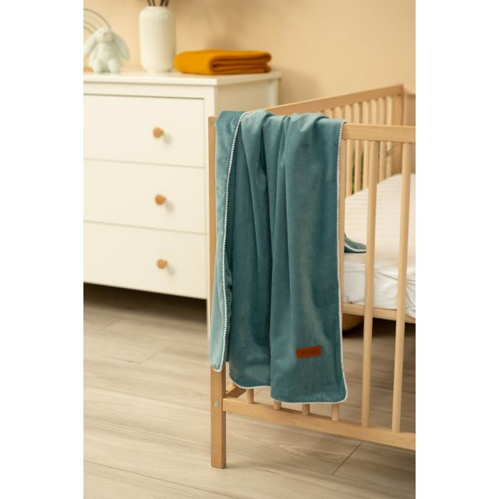 Pledas kūdikiui "Velvet+ green" 100x75cm 