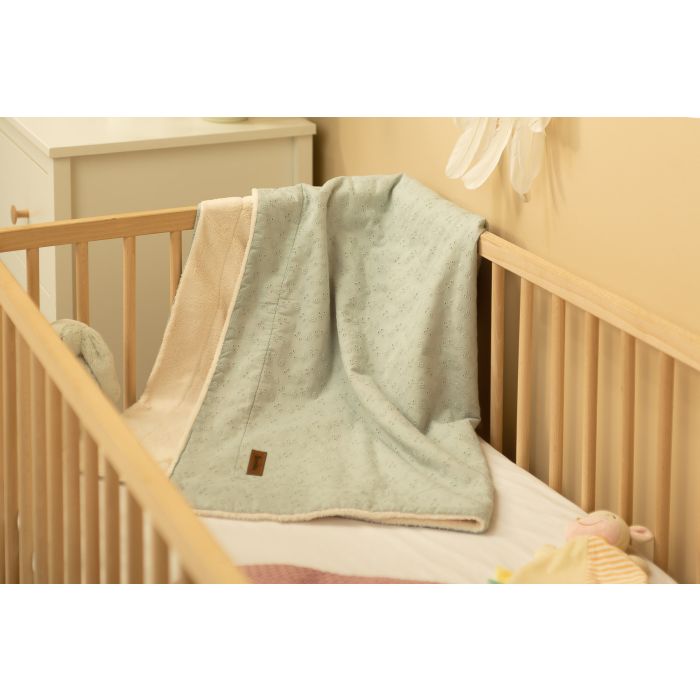 Pledas kūdikiui "Silky ornament" 100x80 cm metinės spalvos