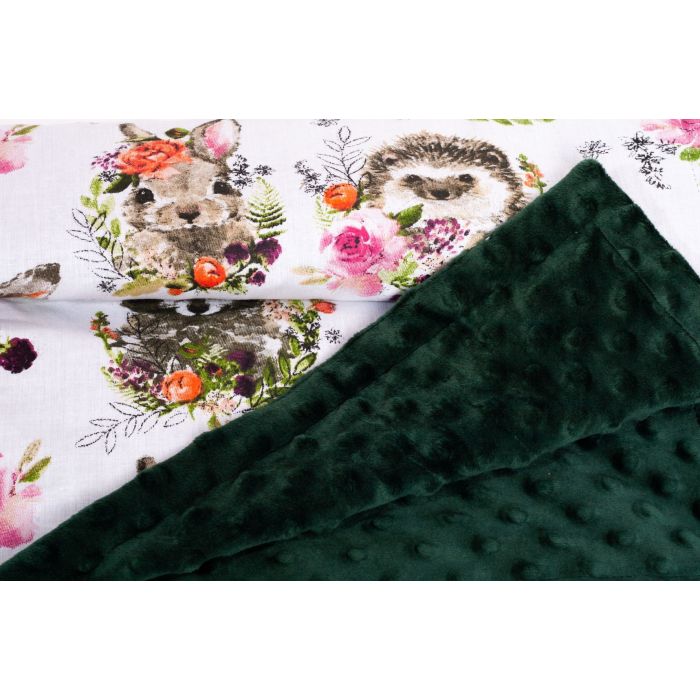 Pledas kūdikiui "Sweetheart" 100x75cm  žalias