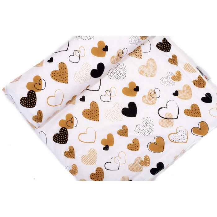 Pledas kūdikiui "My love" 100x75cm  smėlio spalvos