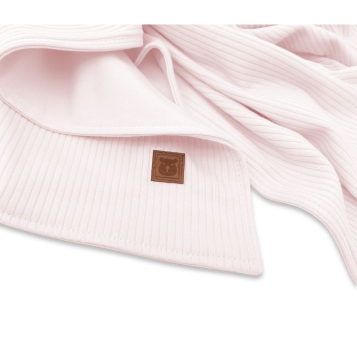 Medvilninis pledas kūdikiui "Interlock pink" 100x75cm 