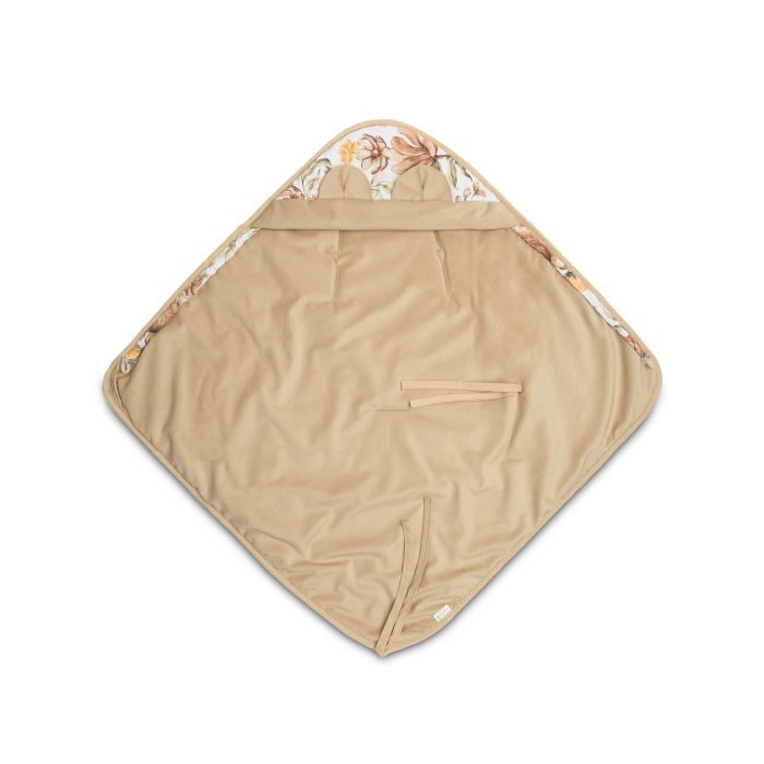 Pledas automobilinei kėdutei "Floral beige" 90x90 cm
