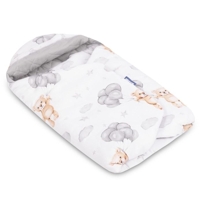 Pledas vokelis automobilinei kėdutei "Teddy grey" xl