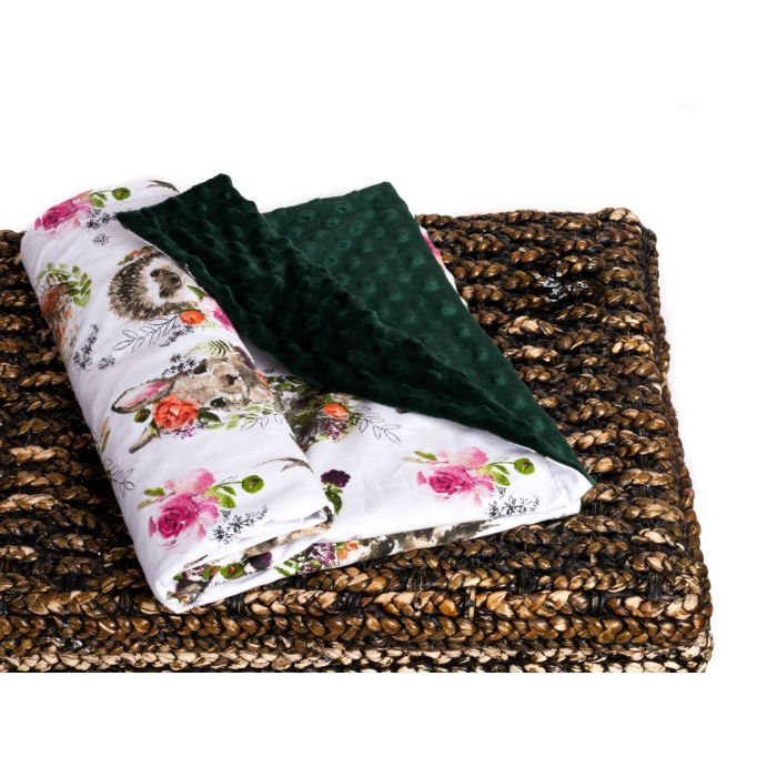 Pledas kūdikiui "Sweetheart" 100x75cm  žalias