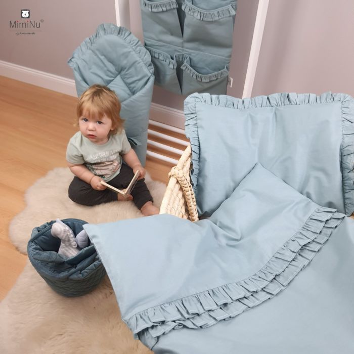 Komplektas kūdikio vežimėliui/ lopšiui "Royal" teal