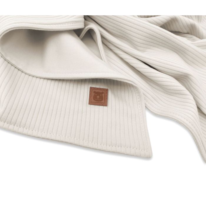 Medvilninis pledas kūdikiui "Interlock beige" 100x75cm 