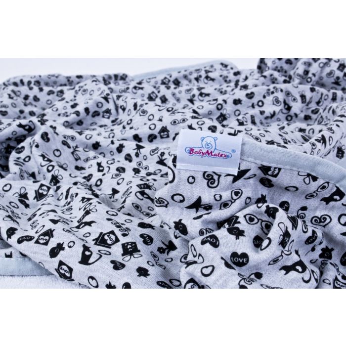 Medvilninis pledas kūdikiui "Emoji" 100x75cm 