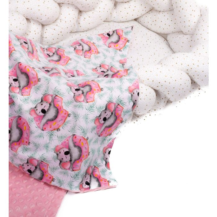 Pledas kūdikiui "Dolce Vita" 100x75cm  rožinės spalvos