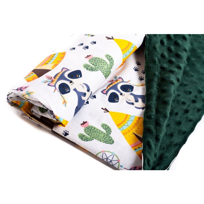 Pledas kūdikiui "Indiana" 100x75cm  žalias