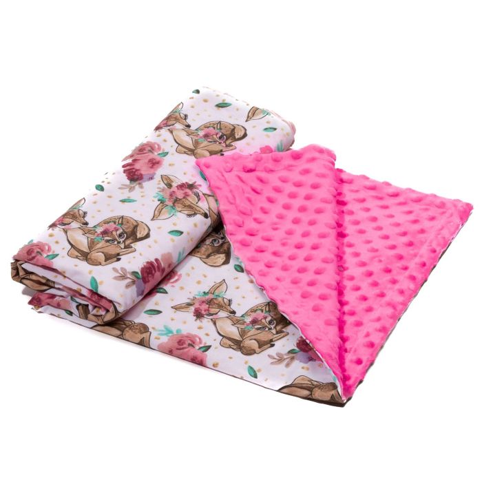 Pledas kūdikiui "Lady mama" 100x75cm  rožinės spalvos