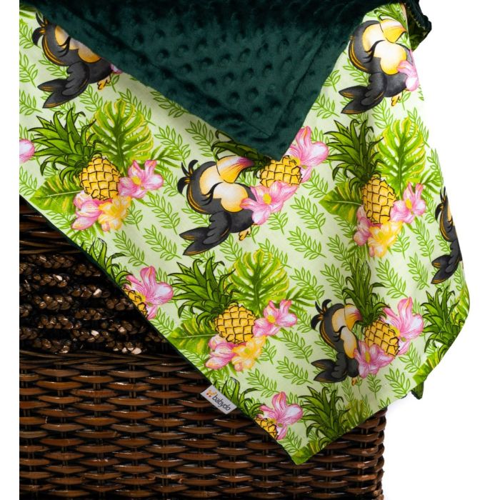 Pledas kūdikiui "Ananas" 100x75cm  žalias