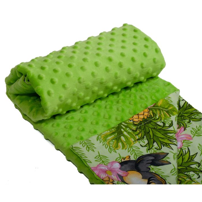 Pledas kūdikiui "Ananas" 100x75cm  žalios spalvos