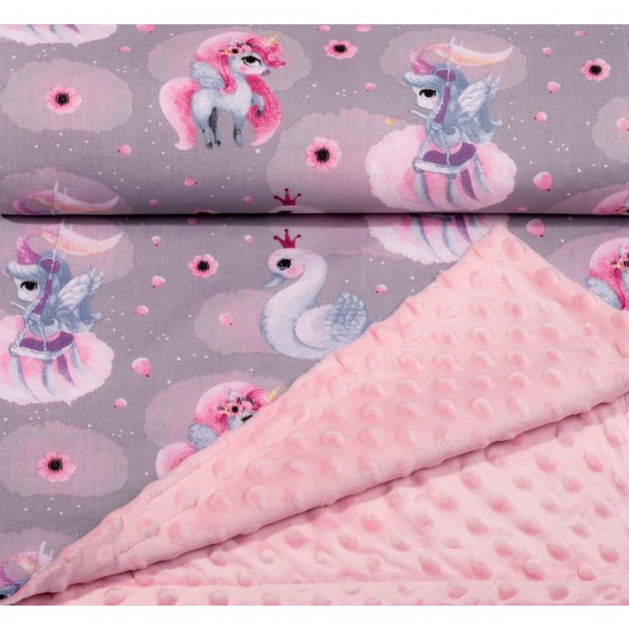 Pledas kūdikiui "Fairy tale" 100x75cm  rožinės spalvos
