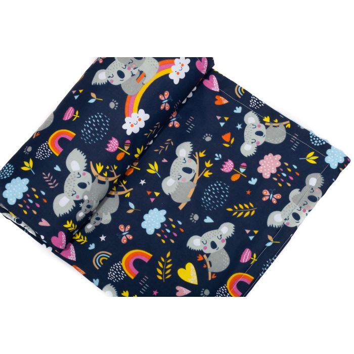 Pledas kūdikiui "Koala in Love" 100x75cm  melsvas