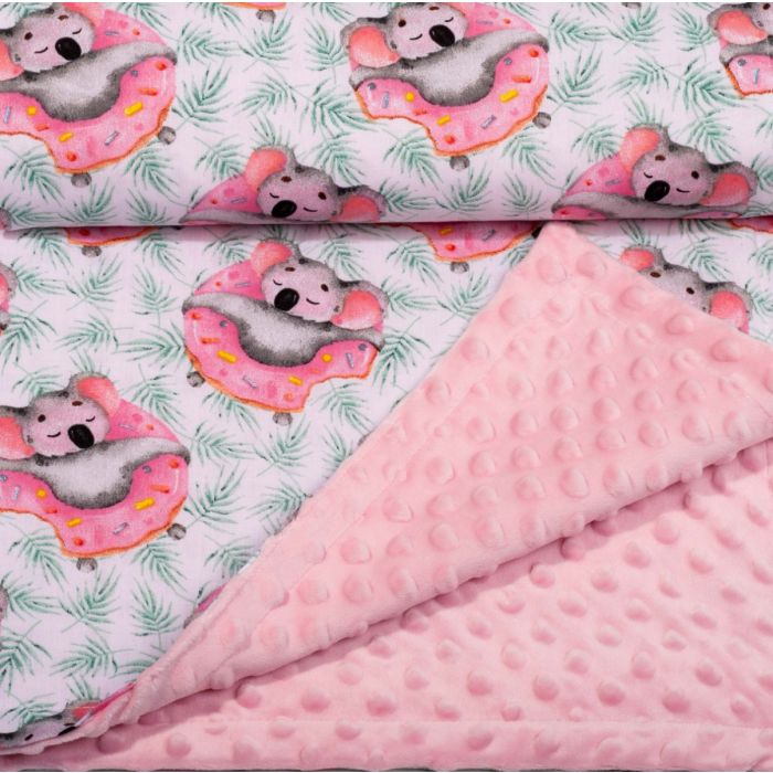 Pledas kūdikiui "Dolce Vita" 100x75cm  rožinės spalvos