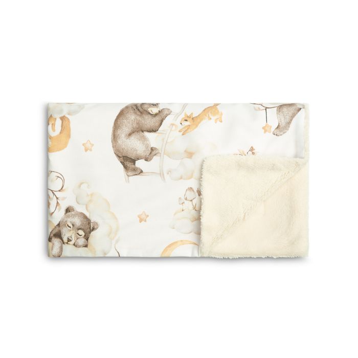 Pledas kūdikiui "Silky" 100x80 cm su Cosy clouds raštu