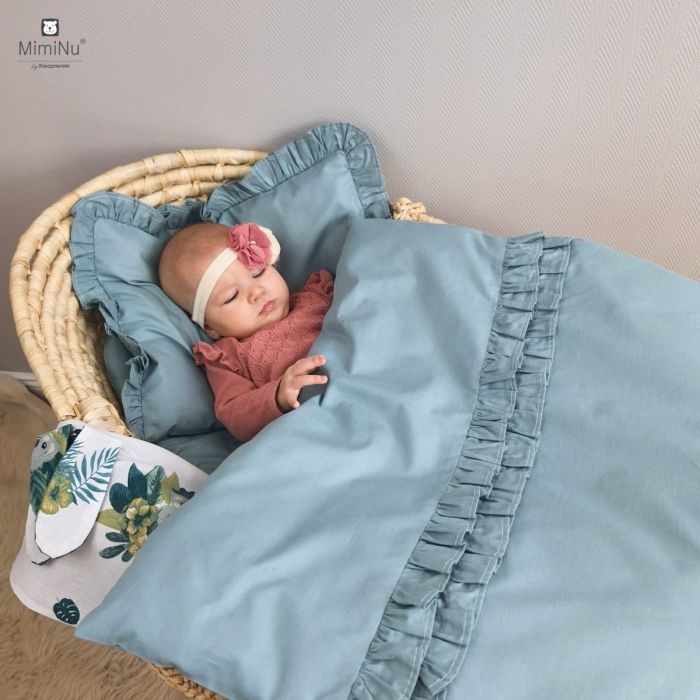 Komplektas kūdikio vežimėliui/ lopšiui "Royal" teal