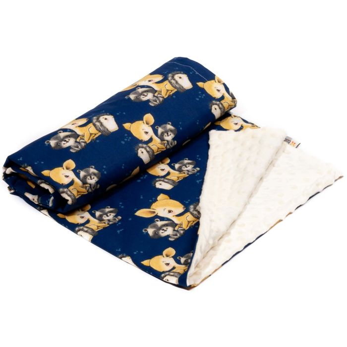 Pledas kūdikiui "Family time" 100x75cm  smėlio spalvos