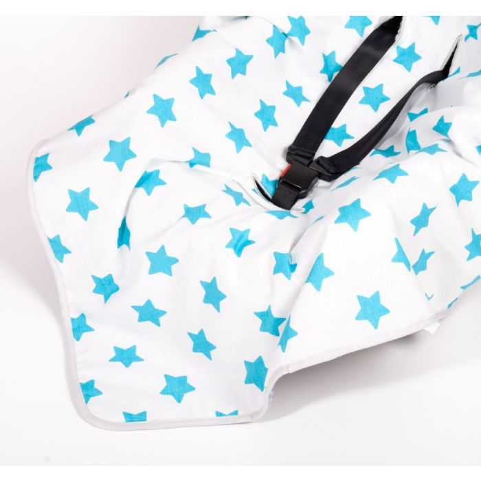 Pledas automobilinei kėdutei "Blue stars" 80x80 cm