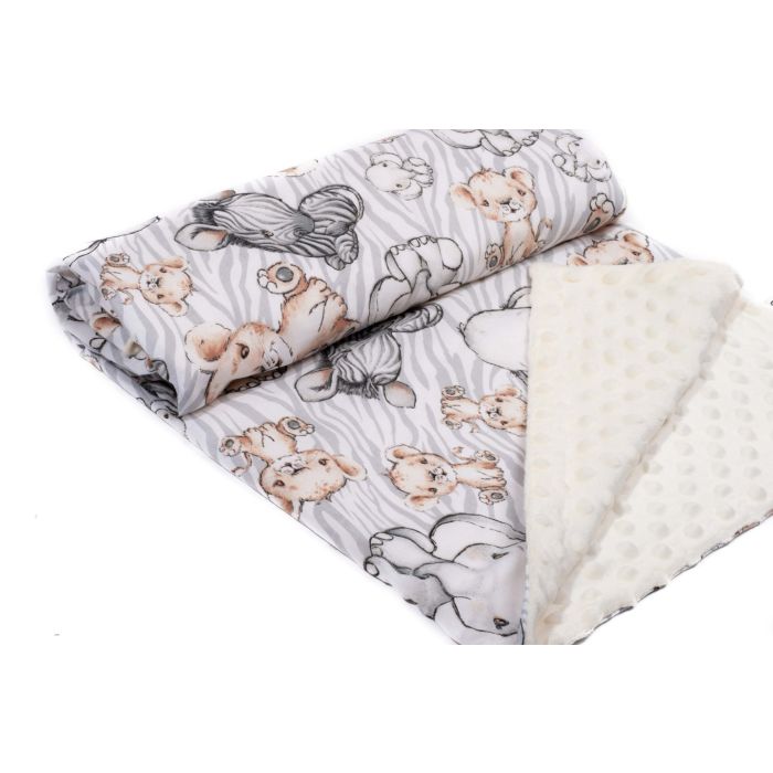 Pledas kūdikiui "Lion" 100x75cm  smėlio spalvos