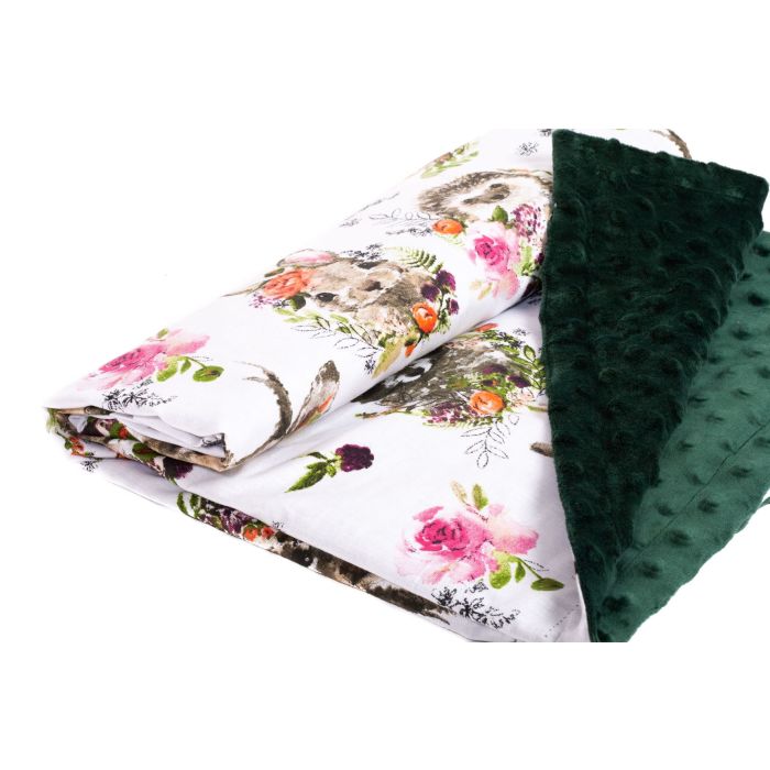 Pledas kūdikiui "Sweetheart" 100x75cm  žalias