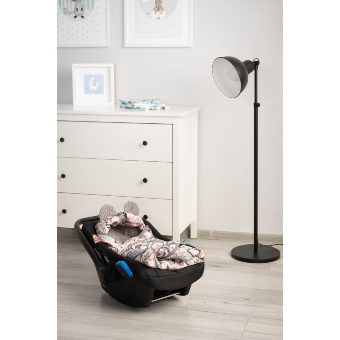 Pledas automobilinei kėdutei "Pale flowers" 90x90 cm