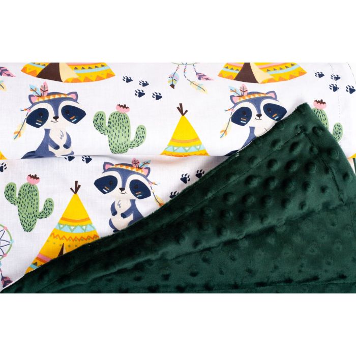 Pledas kūdikiui "Indiana" 100x75cm  žalias