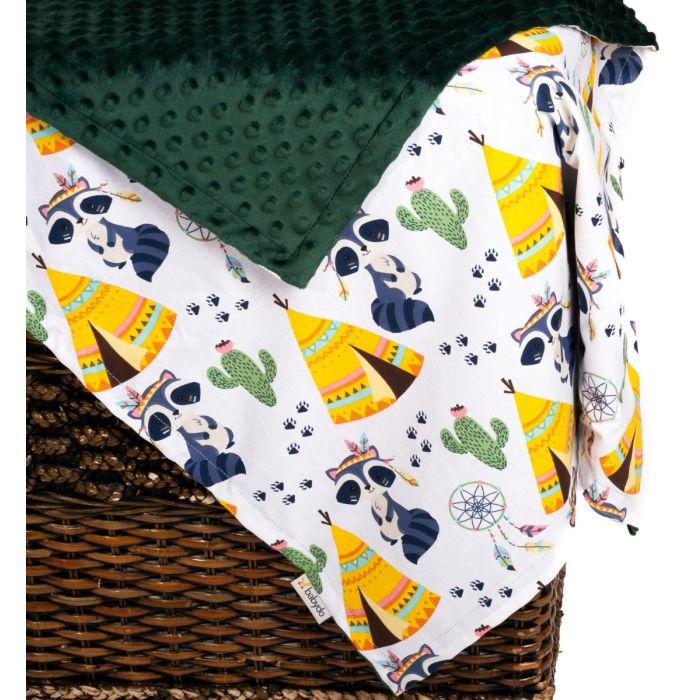 Pledas kūdikiui "Indiana" 100x75cm  žalias