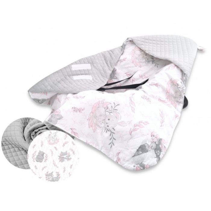 Pledas vokelis automobilinei kėdutei "Lulu grey"