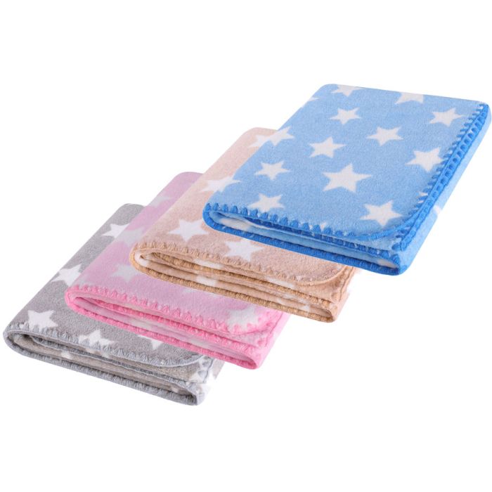 Pledukas kūdikiui "Stars" 80x90 pilkas