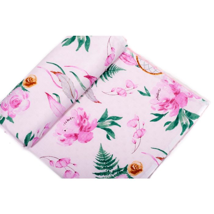 Pledas kūdikiui "Magnolia" 100x75cm  rožinės spalvos