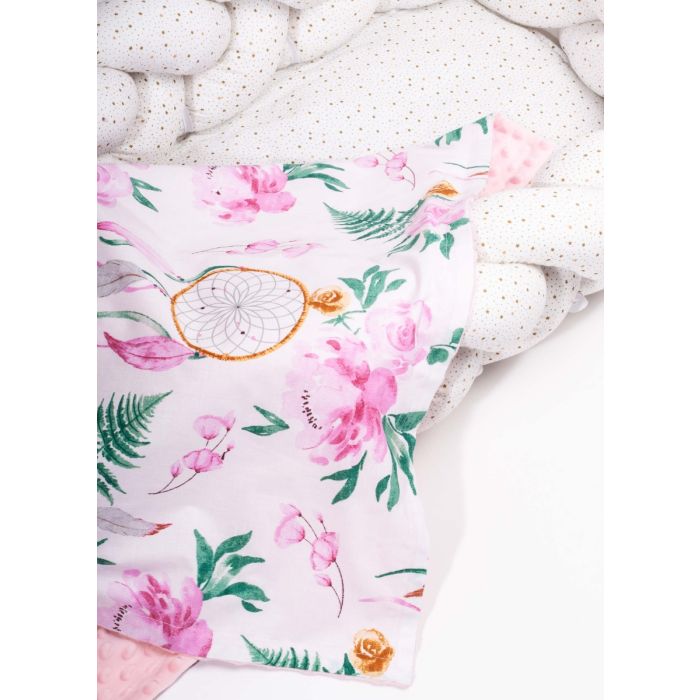 Pledas kūdikiui "Magnolia" 100x75cm  rožinės spalvos