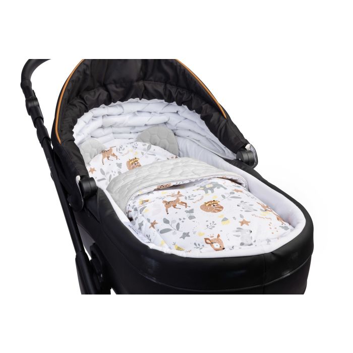 Komplektas kūdikiui "Forest life" pledas 56x76 cm ir pagalvė 36x28 cm 