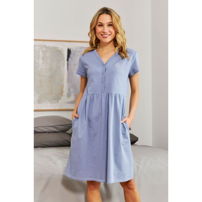 Naktiniai maitinančioms ir nėščiosioms "Clover" sky blue