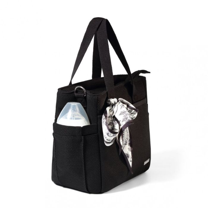 Krepšys - mamos rankinė kūdikio daiktams "Carmen black" 