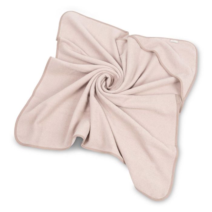 Rankšluostis kūdikiui "BLANK" su gobtuvu 100x100 cm dusty pink