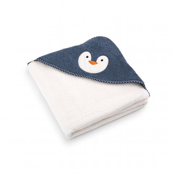 Rankšluostis vaikiškas su gobtuvu "Penguin alabaster"