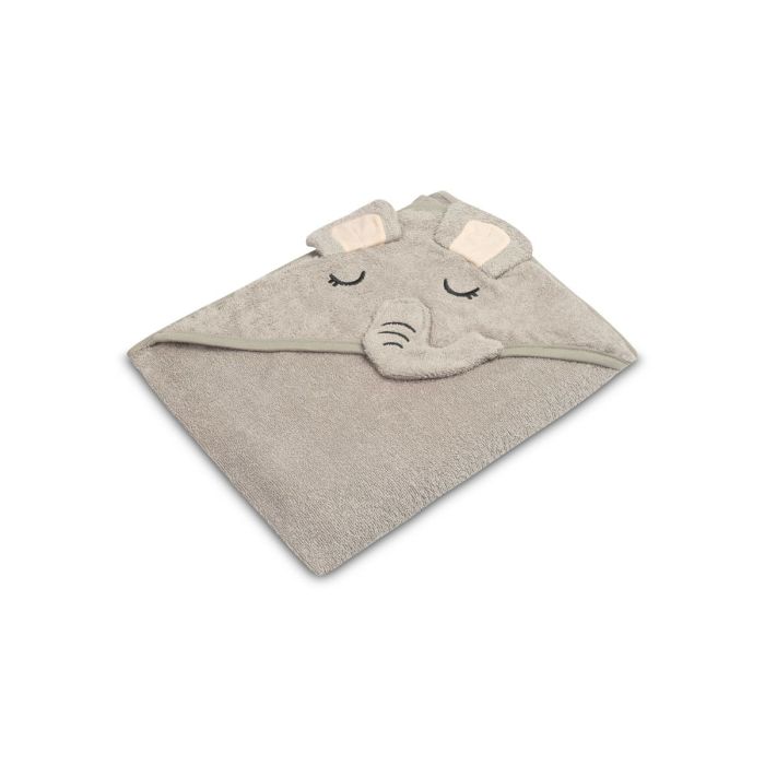 3D Rankšluostis kūdikiui "Elephant" su gobtuvu 100x100cm "frotte" 