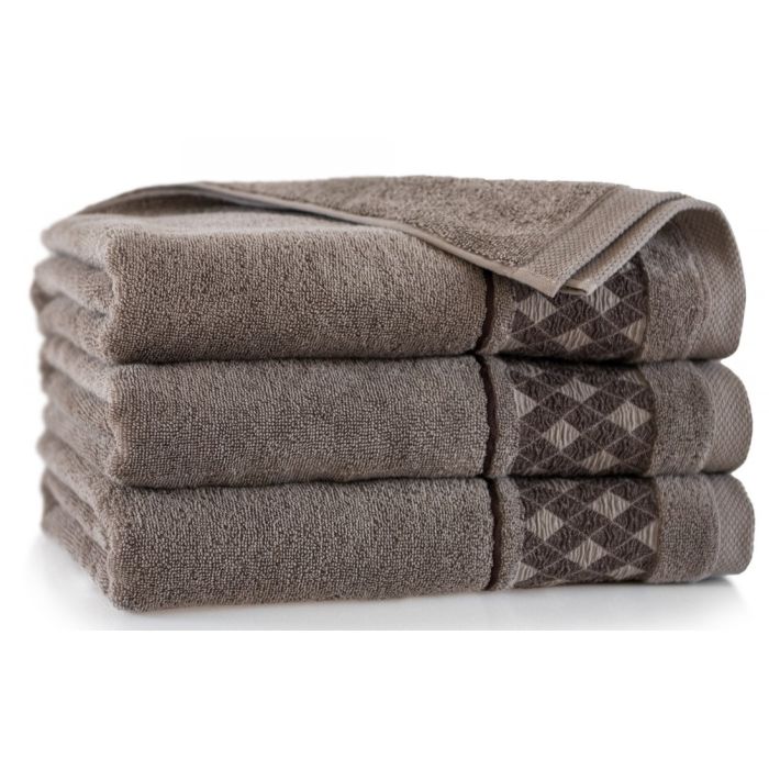 Rankšluostis "Malta" 140x70 cm rudos spalvos