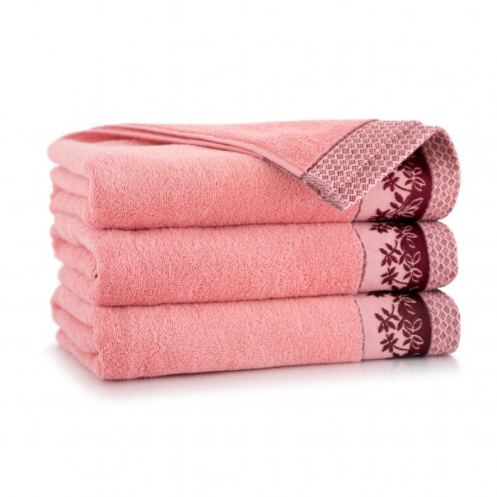 Rankšluostis "Ustica" 140x70 cm rausvos spalvos