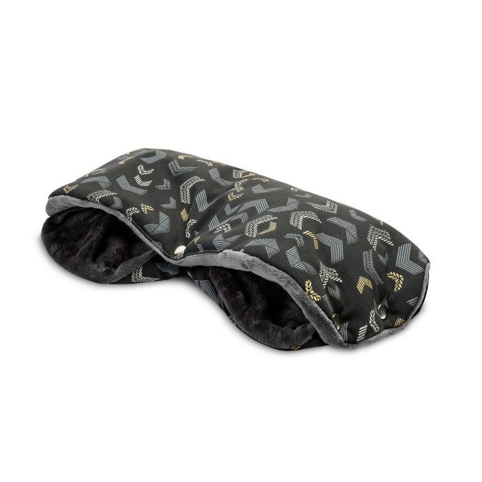 Pirštinės-mova vežimėliui ar rogėms "Bundle up" juodos spalvos