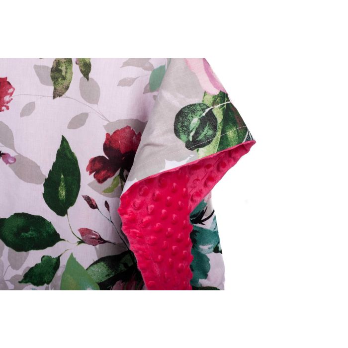 Pledas kūdikiui "Floral" 100x75cm rožinės spalvos